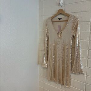 NWT wild fable sequin long sleeve dress